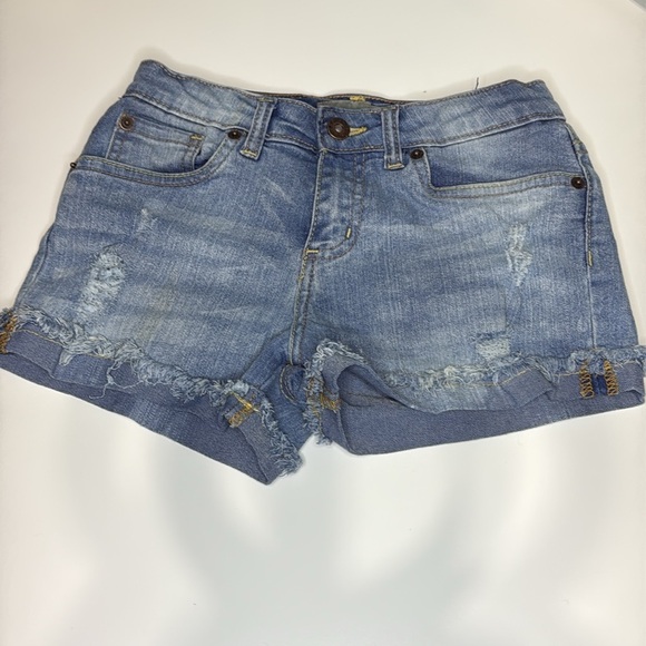 Lucky Brand Other - Lucky Brand Girls Denim Distressed  Shorts Sz 10